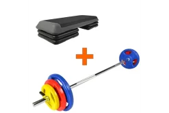 SALE: Morgan Aerobic Commercial Step & Morgan 23.5kg Pump Set Combo