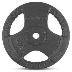 CLEARANCE SALE! 26mm STANDARD TRI-GRIP CAST IRON WEIGHTS (for 25mm Bars) -Fitness Equipment Store 10 kg