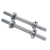 SALE: Solid Chromed 19" Standard Dumbbell Handles, 28mm With Spin Lock Collar (PAIR)