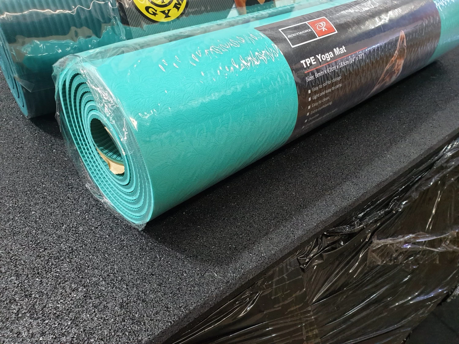 Bodyworx TPE Two Tone Yoga Mat 3 Bodyworx TPE Two Tone Yoga Mat - Image 3