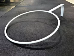 Fit Ball & Gym Ball Metal Wall Storage Ring Bracket, Black Or White