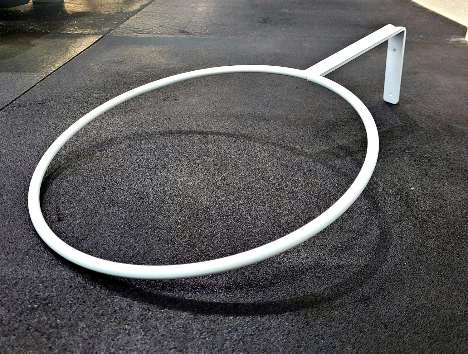 Fit Ball & Gym Ball Metal Wall Storage Ring Bracket, Black Or White 1 Fit Ball & Gym Ball Metal Wall Storage Ring Bracket, Black Or White