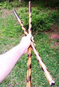 MORGAN ESKRIMA-KALI STICKS PAIR (WITH BURN MARKS)