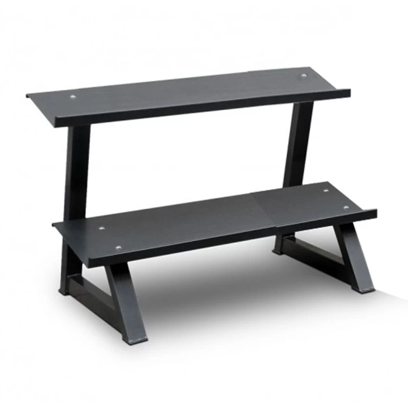 SPECIAL: Gold's Gym Premium Rubber Dumbbell Set, 2.5kg To 20kgs (7 Pairs) Plus Deluxe 2-Tier Rack 3 SPECIAL: Gold's Gym Premium Rubber Dumbbell Set, 2.5kg To 20kgs (7 Pairs) Plus Deluxe 2-Tier Rack - Image 3