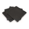 SALE - Bodyworx 4ASA524 Interlock Floor Black Mat - Set Of 4 Pieces