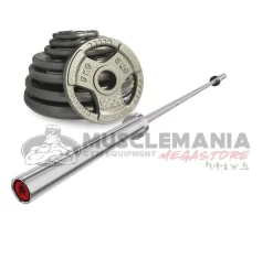 SPECIAL: 100 Kg Olympic Hammertone Weight Package + Bodyworx Olympic Barbell