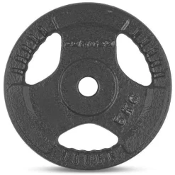 CLEARANCE SALE! 26mm STANDARD TRI-GRIP CAST IRON WEIGHTS (for 25mm Bars) -Fitness Equipment Store 5 kg