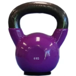 Kettlebells - Vinyl Coated, $5.95/kg, Choose Size Below: -Fitness Equipment Store 6kg kettlebell 1