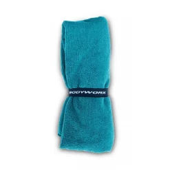BODYWORX TEAL MICROFIBRE GYM TOWEL -Fitness Equipment Store Bdywrx 4GTBWT GymTowel looped 800x800 1