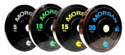 PACKAGE DEAL - 100KG MORGAN OLYMPIC BUMPER PLATE PACK *