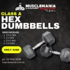 PACKAGE DEAL - "Class A" Hex Dumbbell Pack - 50KGS