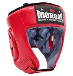 Morgan Platinum Open Face Leather Head Guard