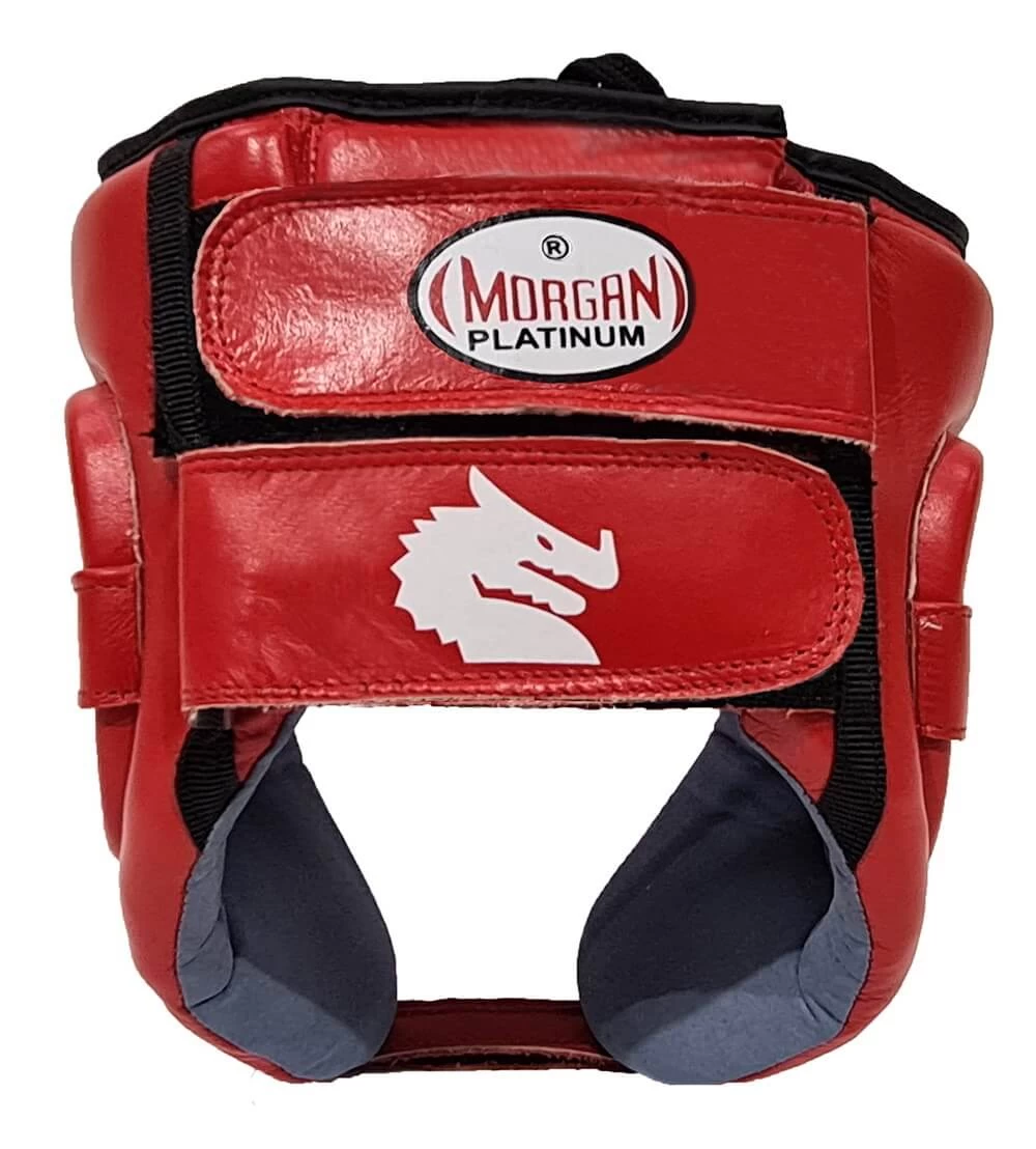 Morgan Platinum Open Face Leather Head Guard 3 Morgan Platinum Open Face Leather Head Guard - Image 3
