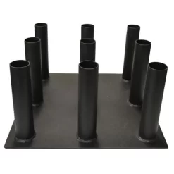 Olympic Size Vertical Bar Holder – 9 Holes Barbell Storage Rack