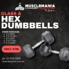 PACKAGE DEAL - "Class A" Hex Dumbbell Pack - 150KGS