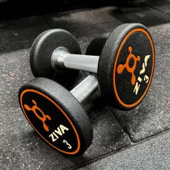 Ziva Premium Orange Dumbbells (Pair) - (3kgs & 4kgs Available )