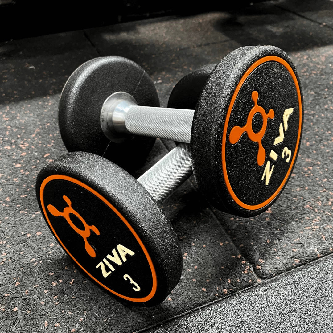 Ziva Premium Orange Dumbbells (Pair) - (3kgs & 4kgs Available ) 1 Ziva Premium Orange Dumbbells (Pair) - (3kgs & 4kgs Available )