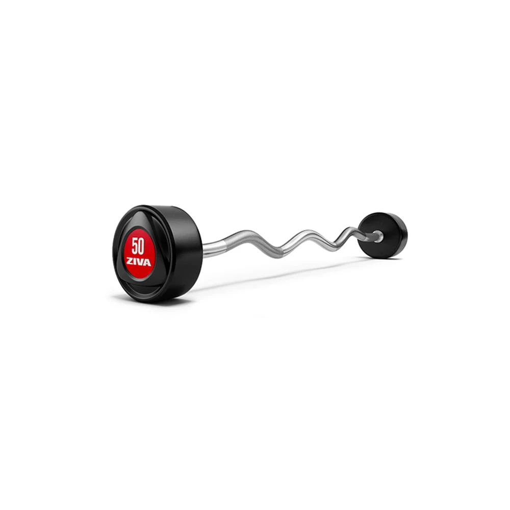 CLEARANCE: ZIVA SL Premium Urethane EZ Curl Barbell
