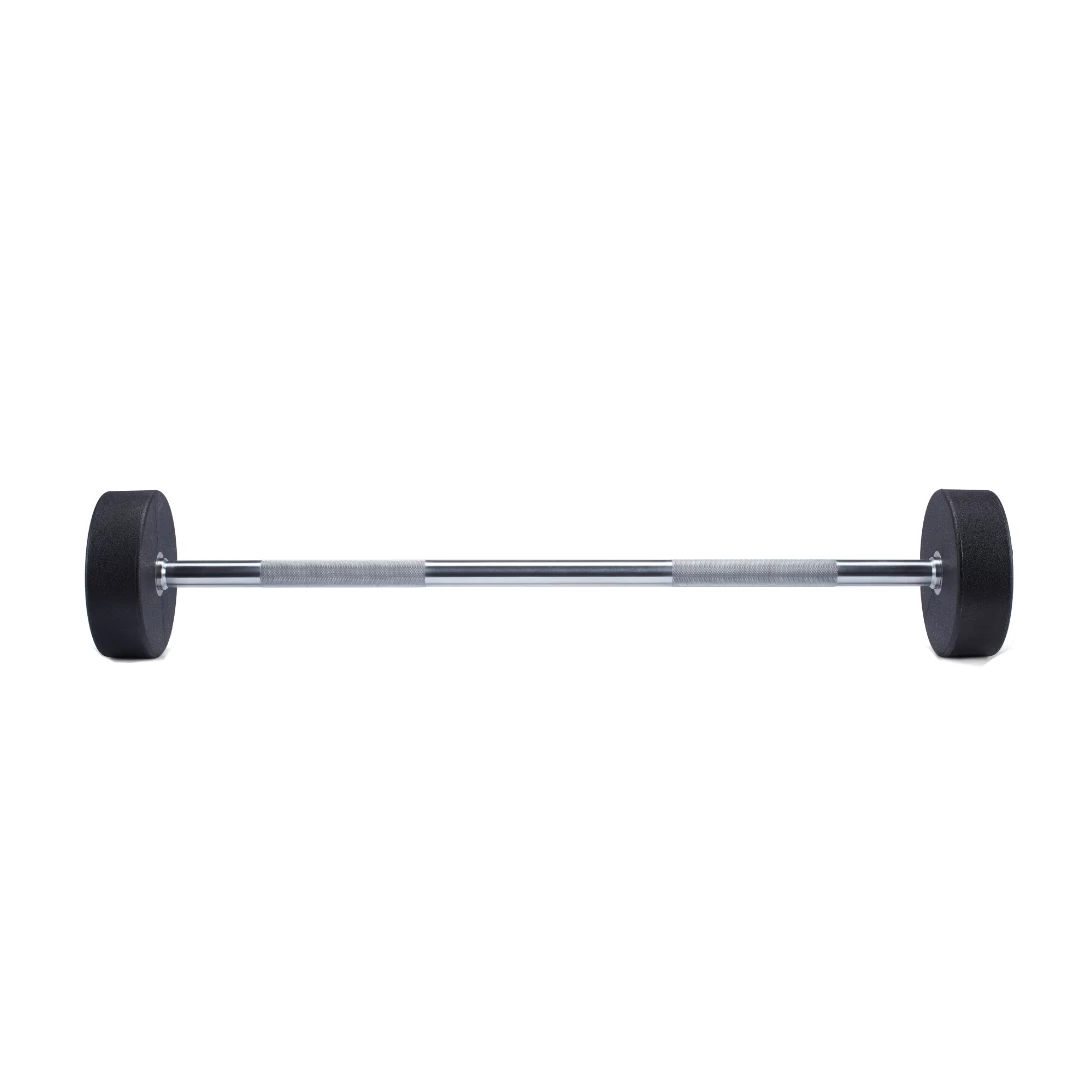 ZIVA ZVO Urethane Straight Barbell - 40kgs (Grey & White) 1 ZIVA ZVO Urethane Straight Barbell - 40kgs (Grey & White)
