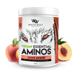 White Wolf Nutrition Vegan Essential Aminos -Fitness Equipment Store amino peach