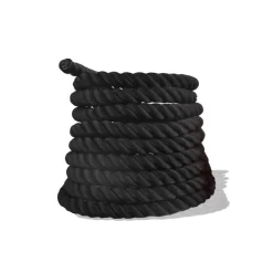 Climbing Rope 7 Metres X 1.5"Black, With Hoop (Battle Rope)