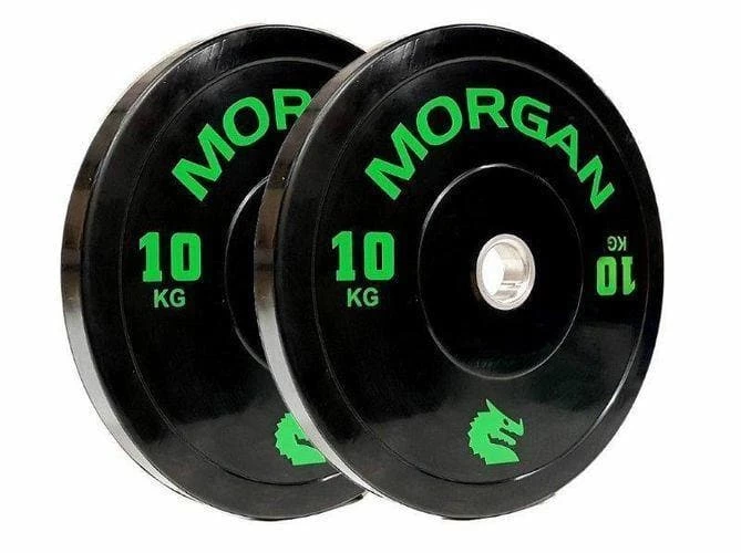 ON SALE: Morgan 10kg Olympic Bumper Plates (Pair) 1 ON SALE: Morgan 10kg Olympic Bumper Plates (Pair)