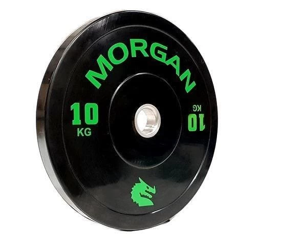 ON SALE: Morgan 10kg Olympic Bumper Plates (Pair) 2 ON SALE: Morgan 10kg Olympic Bumper Plates (Pair) - Image 2