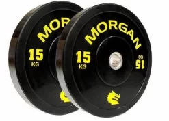 ON SALE: Morgan 15kg Olympic Bumper Plates (Pair)