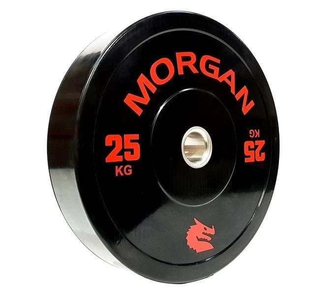 ON SALE: Morgan 25kg Olympic Bumper Plates (PAIR) 2 ON SALE: Morgan 25kg Olympic Bumper Plates (PAIR) - Image 2