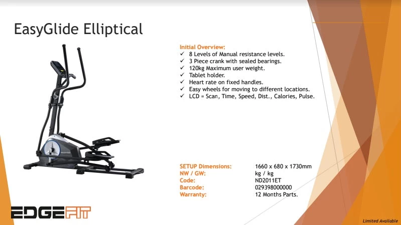 SPECIAL DEAL! Easy Glide Elliptical Cross Trainer 2 SPECIAL DEAL! Easy Glide Elliptical Cross Trainer - Image 2