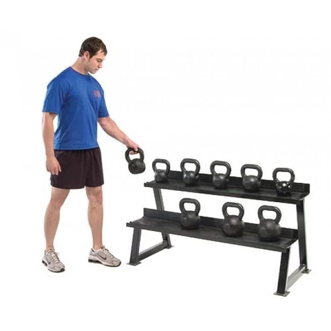 KETTLEBELL 2-TIER STORAGE RACK - HEAVY DUTY STAND 1 KETTLEBELL 2-TIER STORAGE RACK - HEAVY DUTY STAND