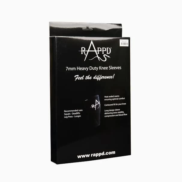 Rappd 7mm Eco Friendly Neoprene Knee Sleeves 2 Rappd 7mm Eco Friendly Neoprene Knee Sleeves - Image 2