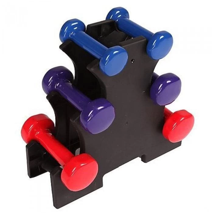 Mini D-B Rack For 3 Pairs Of Vinyl Or Neoprene Dumbbells 2 Mini D-B Rack For 3 Pairs Of Vinyl Or Neoprene Dumbbells - Image 2