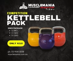 KETTLEBELL PACKAGE DEAL 1 - PRO COMPETITITION 8KG, 10KG, 12KG.