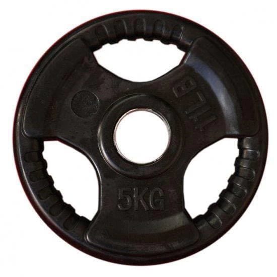 SALE: Olympic Rubber Coated Tri-Grip Weight Plates (50mm Bars), $5.50/kg 1 SALE: Olympic Rubber Coated Tri-Grip Weight Plates (50mm Bars), $5.50/kg