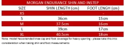 Morgan Endurance Pro Shin And Instep -Fitness Equipment Store sg 16 shin chart