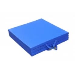 Tri-Fold Vinyl Gym Exercise Mat - 2ft Wide X 6ft Long