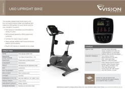 VISION U60-03 BIKE 2023 7 VISION U60-03 BIKE 2023 -Fitness Equipment Store u60 brochure